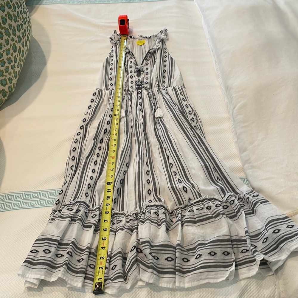 Roller Rabbit Ikat cream and black sundress